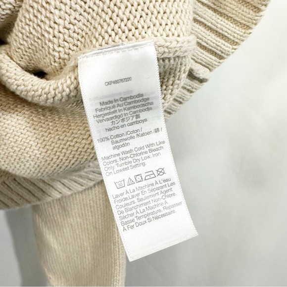 Madewell Rolled Neck Pullover Knit Sweater in Oatmeal Neutral - Picture 10 of 11